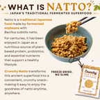 Crunchy Natto Freeze-Dried Fermented Soybeans, High Protein Japanese Snack, 100g (3.5oz)